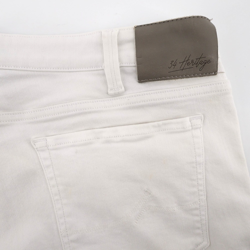34 Heritage Courage Mid-Rise Straight Pants White Mens 38x28